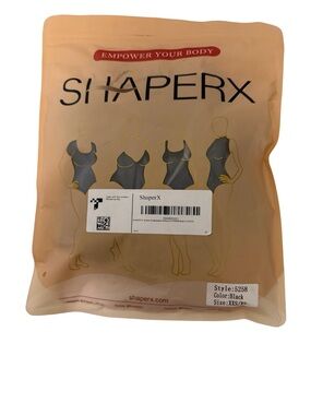 ShaperX Women's Black Body Shaper - Sculpting Support